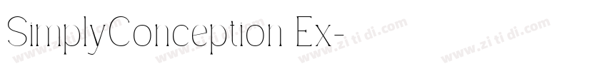 SimplyConception Ex字体转换